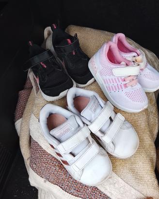 lotto scarpe/pantofole bambina