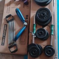 Panca piana + accessori vari