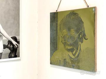 Albert Einstein Opera pop in zinco