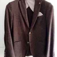 giacca marrone uomo