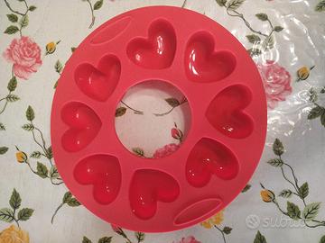 Stampi in silicone - cuori e rotondo 