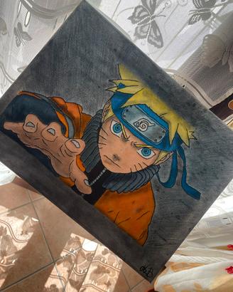 Tela ricamata e dipinta