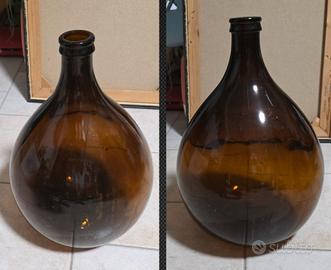 damigiana marrone ambrato,si spedizione 