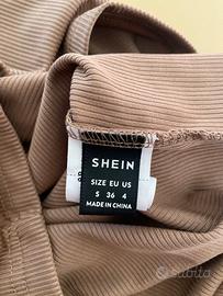 Vestito con legatura al collo aderente taglia s