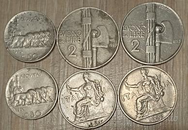 #1920 – Piccolo lotto monete Regno d’Italia