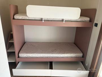 Letto a castello MISTRAL completo di materassi