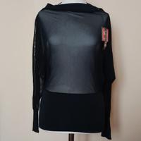 Maglia nera trasparente Stash.