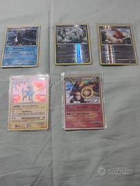 Lotto 5 carte pokemon semi vintage