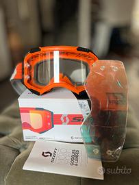 Maschera Scott Fury Chrome Occhiali Motocross