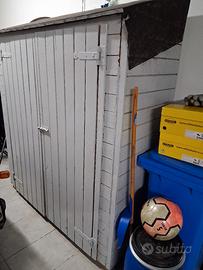 Casetta porta attrezzi da giardino