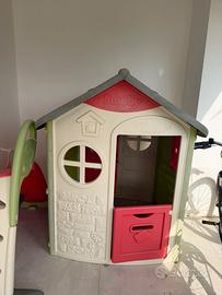 Casetta e scivolo bambini - Rosa Marina