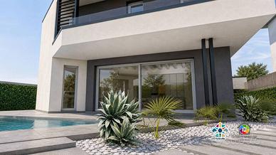 Villa di 295 m² con 5 locali e box auto doppio a V