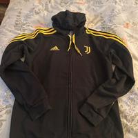 Felpa juventus con cappuccio e zip