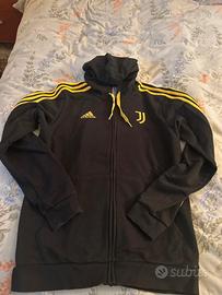 Felpa juventus con cappuccio e zip