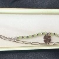 Bracciale con quadrifoglio