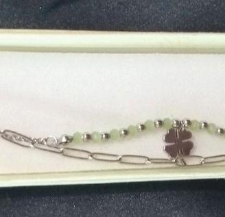 Bracciale con quadrifoglio