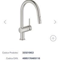 miscelatore con doccia estraibile Grohe Minta