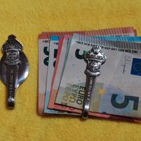 Rolex fermasoldi in acciaio artigianale