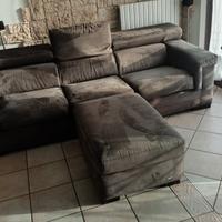 divano e pouf poltrone sofà microfibra sfoderabile