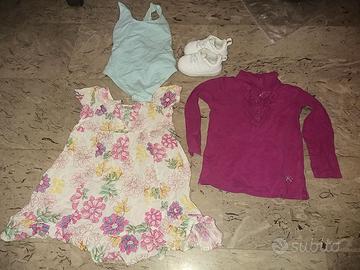 Lotto vestiti bambina 18/24 mesi