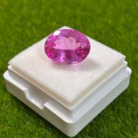 Rubino rosa 7.85 ct taglio ovale certificato