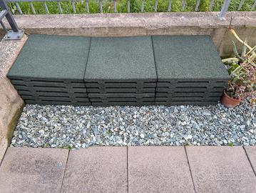 piastrelle gomma giardino piastre 