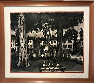 Tono Zancanaro 1962 :  Prato della Valle.