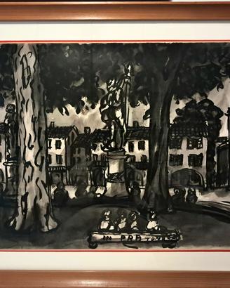 Tono Zancanaro 1962 :  Prato della Valle.