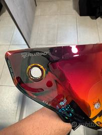 Visiere ruroc at4.0 red iridescent e trasparente