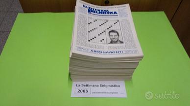 LA SETTIMANA ENIGMISTICA, anno 2006, parzialmente