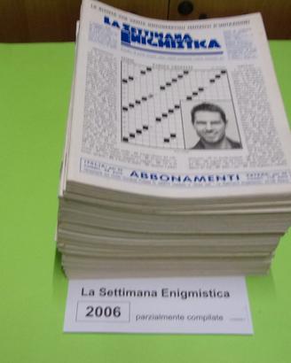 LA SETTIMANA ENIGMISTICA, anno 2006, parzialmente