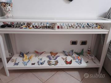  etagere bianco con vetrina