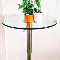 Tavolino Alto Design Moderno in Vetro