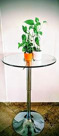Tavolino Alto Design Moderno in Vetro