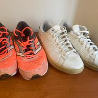 Set 2 paia di scarpe taglia 40 Adidas+running