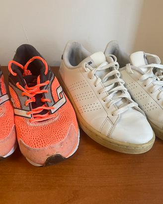 Set 2 paia di scarpe taglia 40 Adidas+running