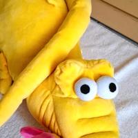 RARO Peluche Coccodrillo Giallo LELLY Vintage 113c