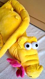 RARO Peluche Coccodrillo Giallo LELLY Vintage 113c