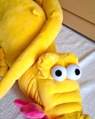 RARO Peluche Coccodrillo Giallo LELLY Vintage 113c