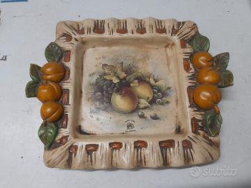 Vassoio Svuotatasche Vintage in Ceramica