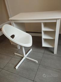 scrivania Ikea Brusali e sedia Loberger