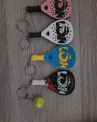 4 Portachiavi Padel Mini pale Lok