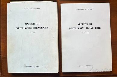 2 volumi Liguori acquedotti fognature costruzioni