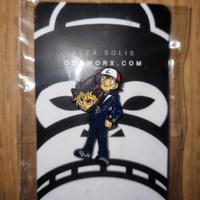Alex Solis Oddworx Enamel Pin Ash Yugi