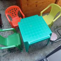 Tavolino con seggioline