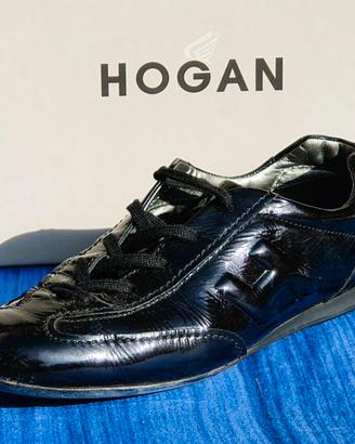 HOGAN OLYMPIA donna nero vernice 37,5 scarpe