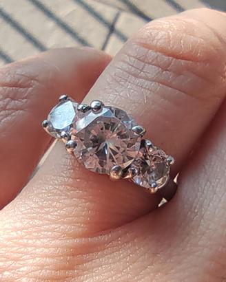 Anello Trilogy Argento 925 Zirconi 16 mm