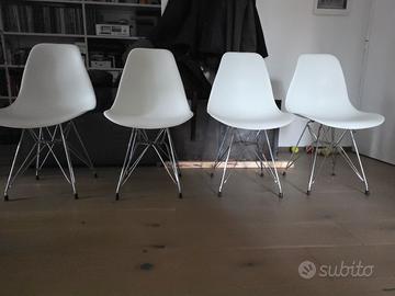 Sedie bianche per cucina o soggiorno