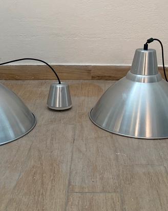 2 lampadari sospensione Ikea acciaio