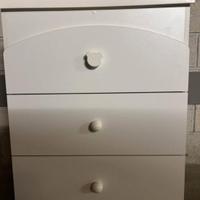 Bagnetto mobile fasciatoio cassettiera Nora Prenat